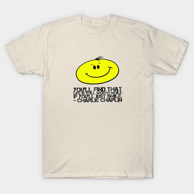 Just Smile T-Shirt by Yay Verily